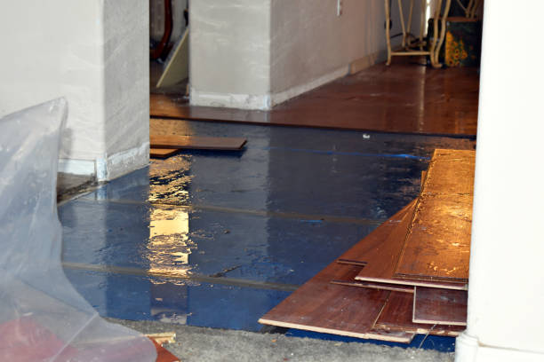 Professional Water Damage Restoration technician working in Woodsfield, OH